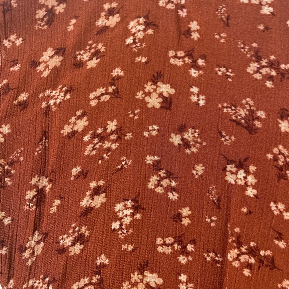 Hippie Rose- Brown Flowy Top - Size Large - Picture 2 of 3